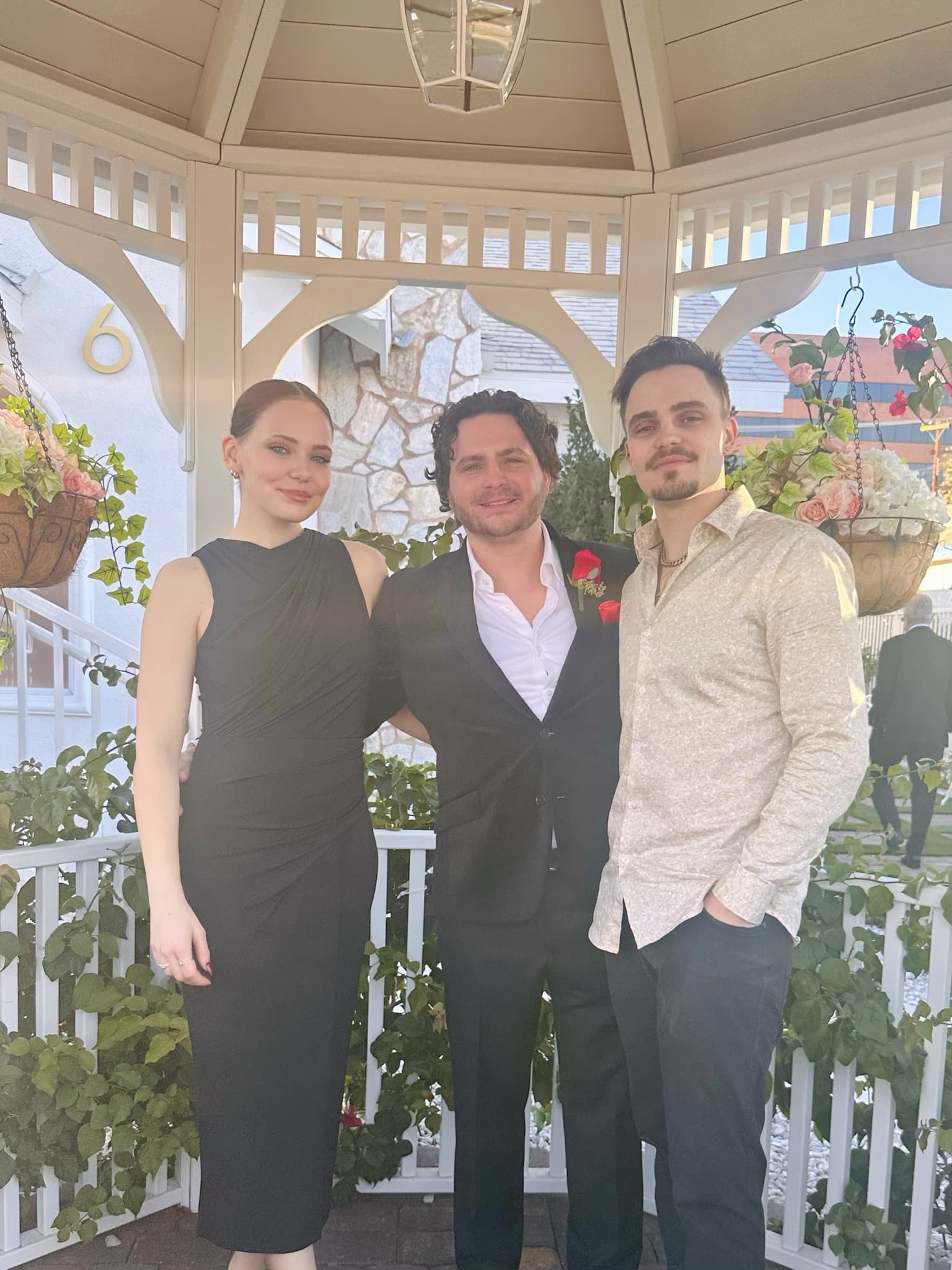 Karson with guests